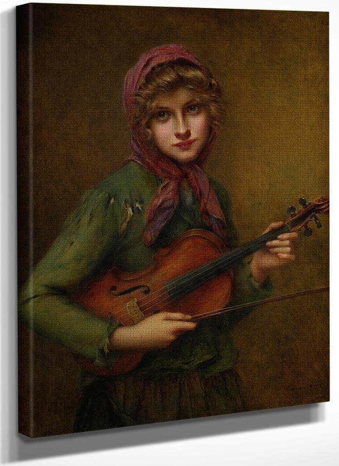 The Young Violinist By Francis Martin Kavel