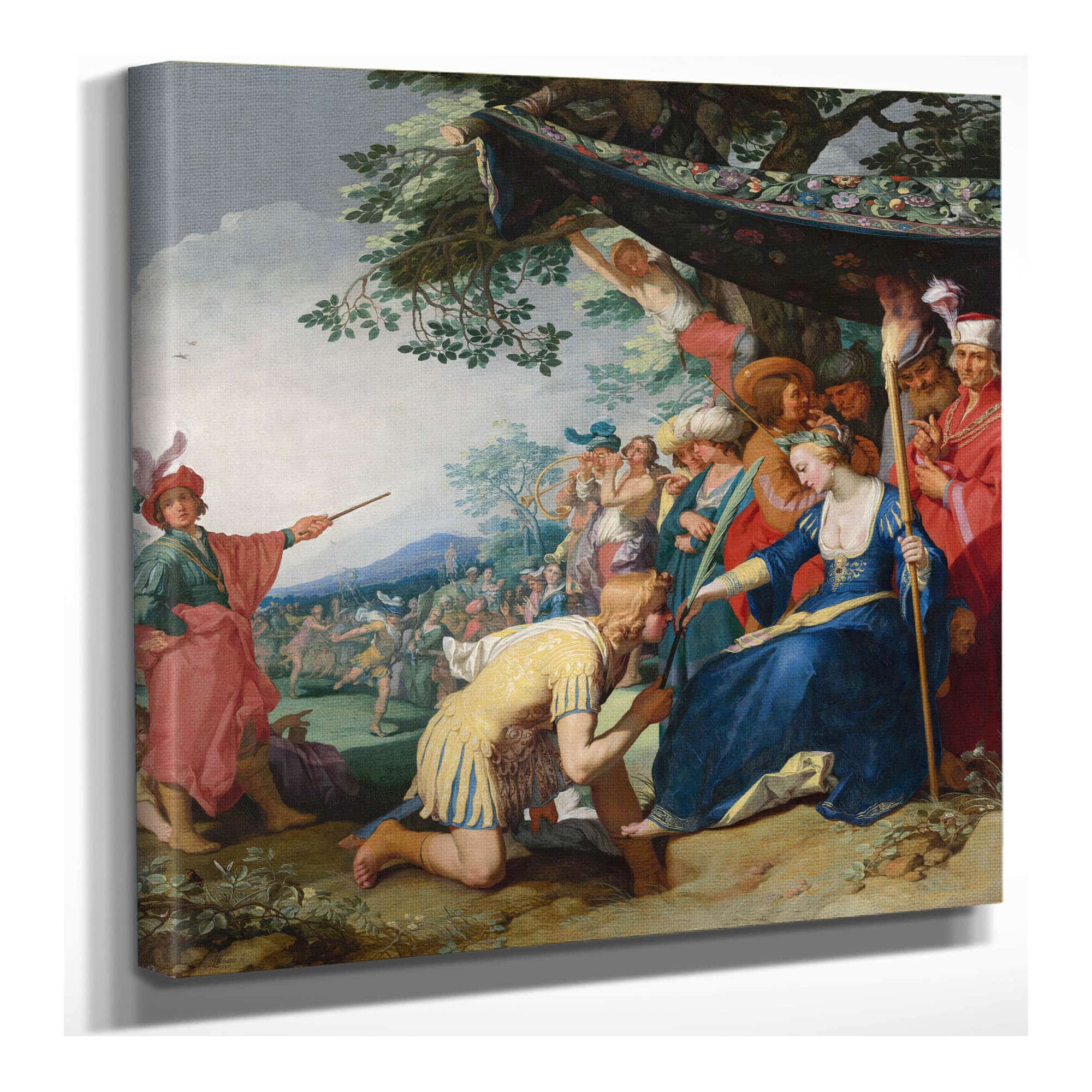 Theagenes Receiving The Palm Of Honour From Chariclea by Abraham Bloemaert