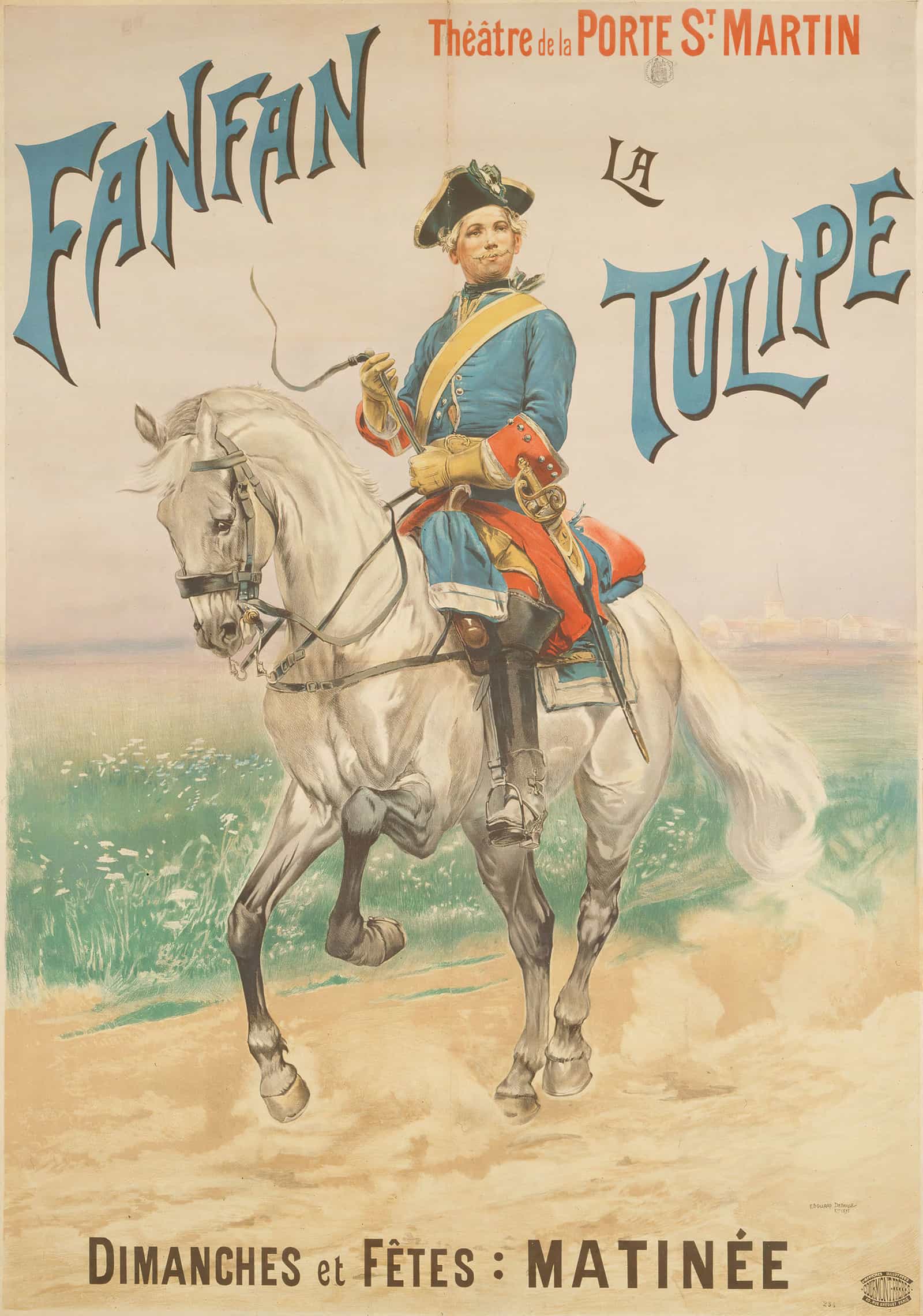 Theatre De La Porte St Martin Fanfan La Tulipe by Jean Baptiste Edouard Detaille - Image 2