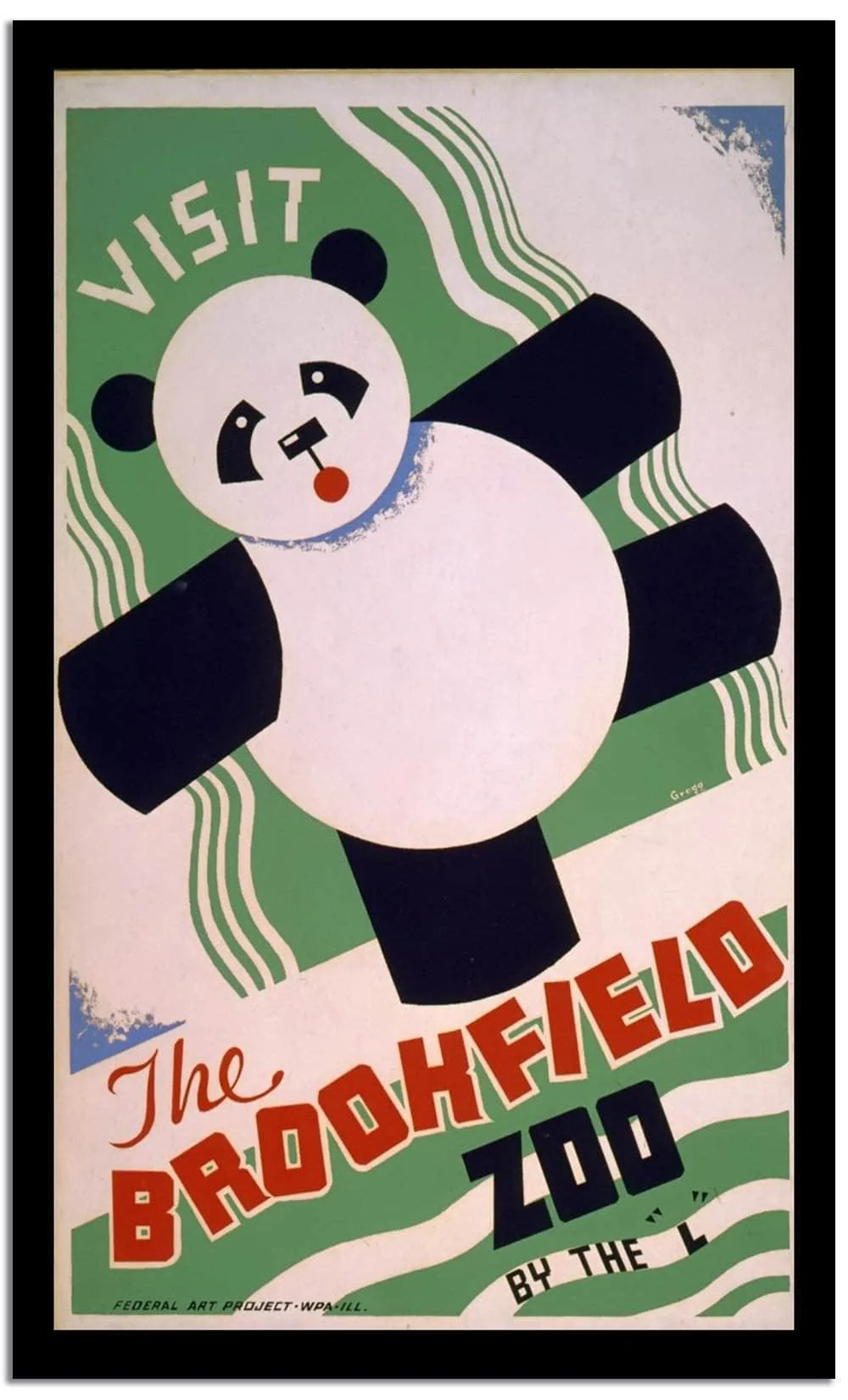 The Brookfield Zoo Vintage Poster - Image 2
