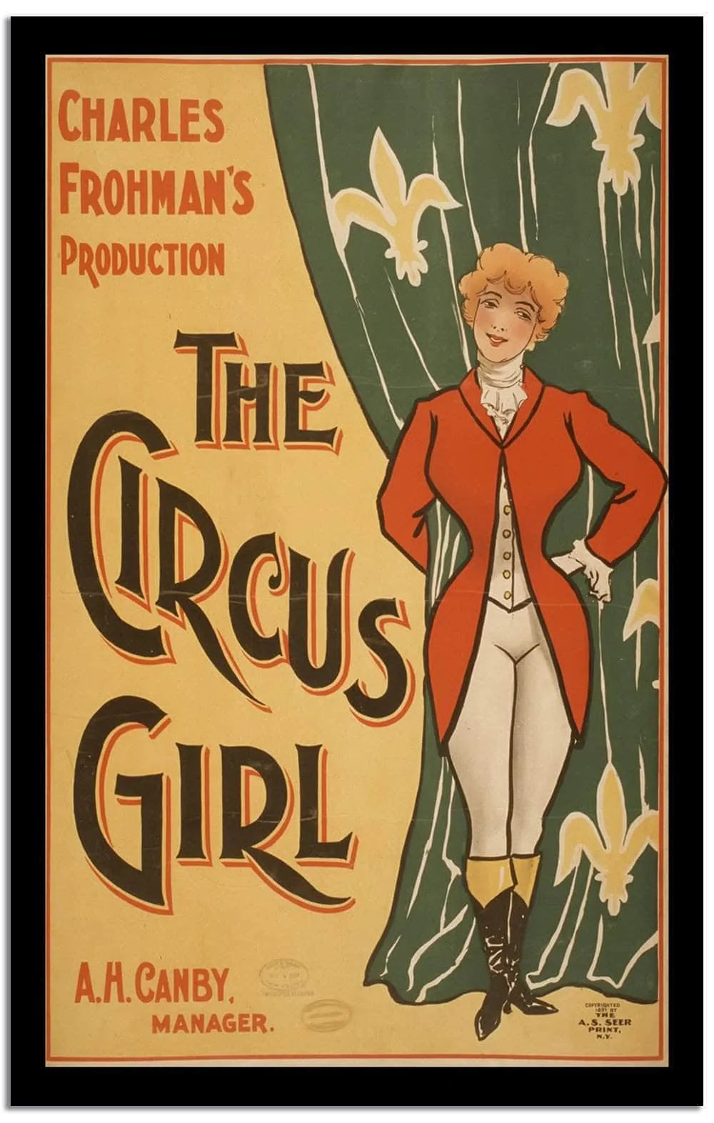 The Circus Girl  Vintage Circus Posterb - Image 2