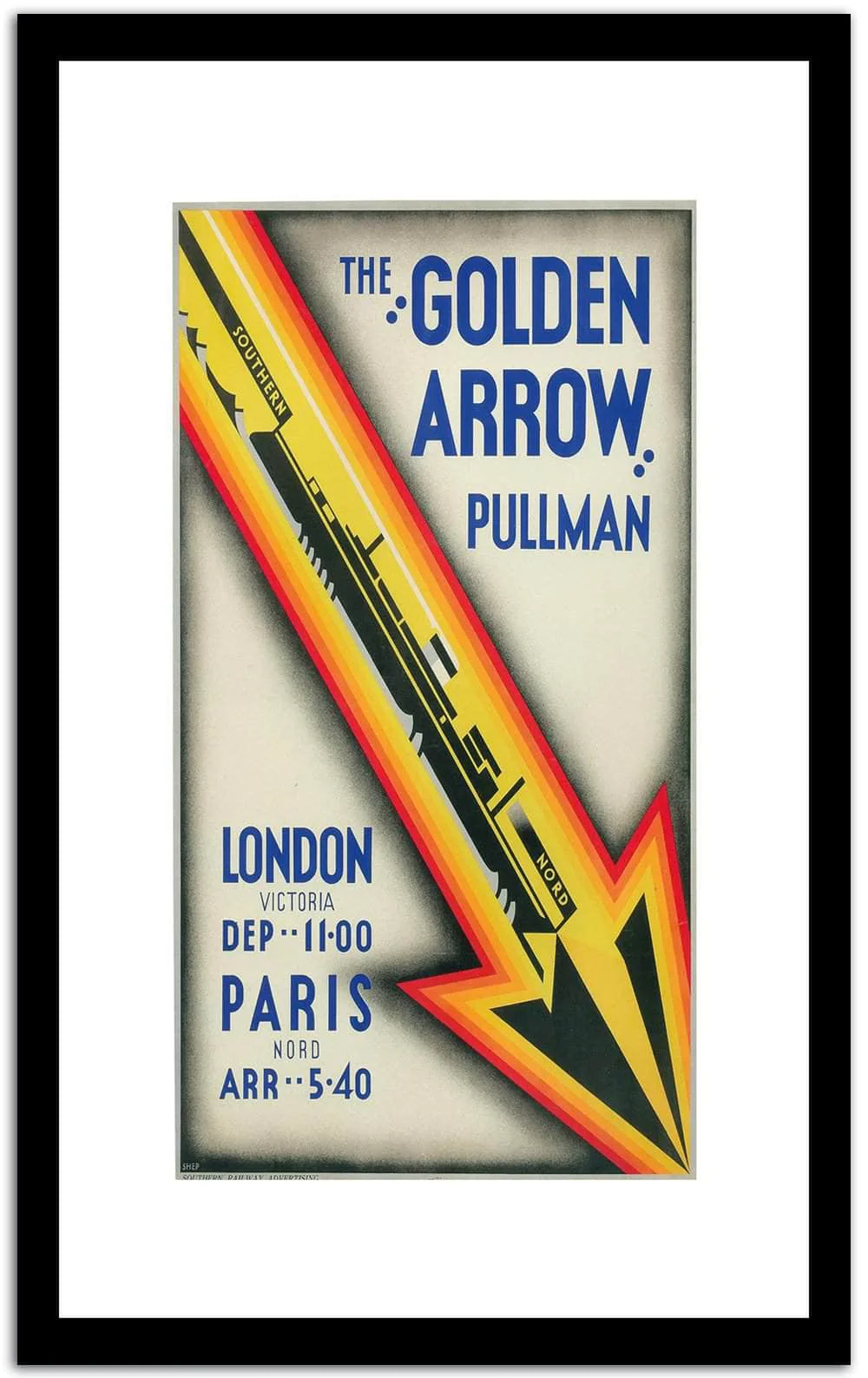 The Golden Arrow Pullman Vintage Poster