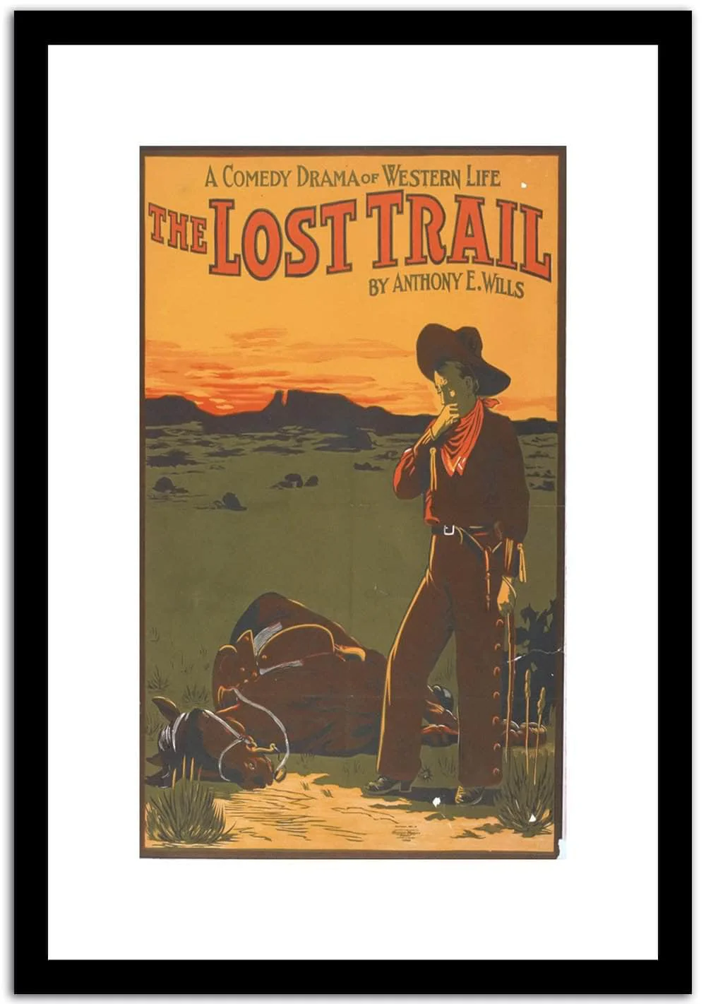 The Lost Trail Vintage Poster