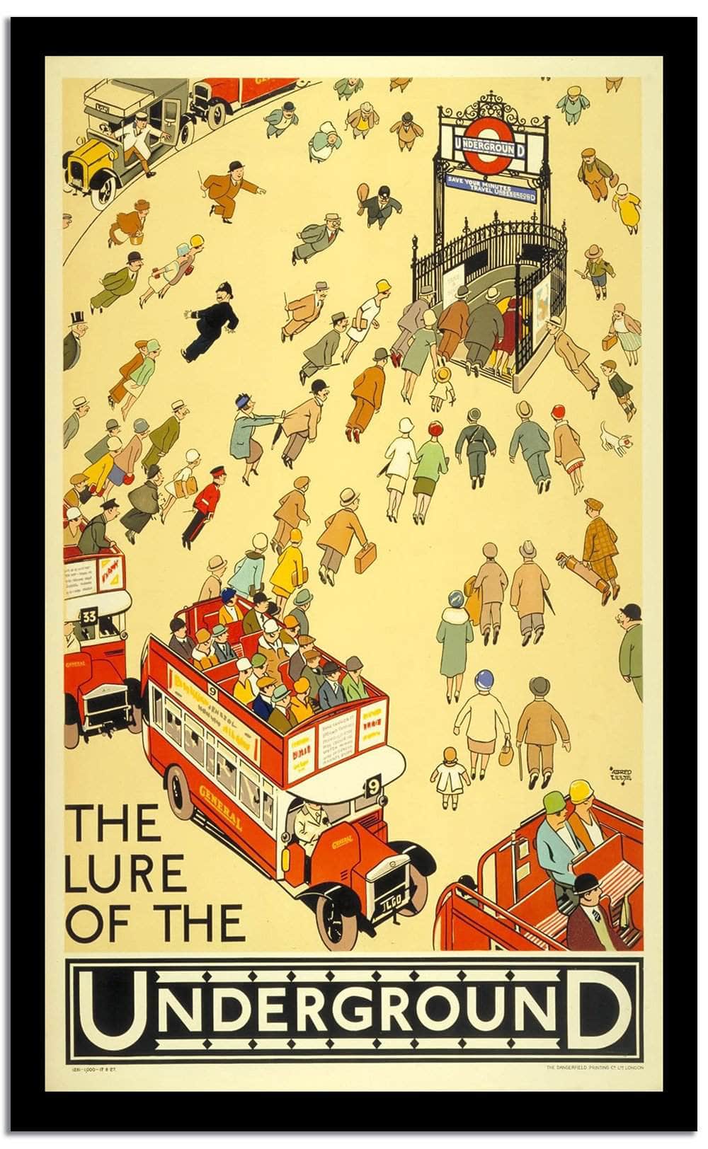 The Lure Of The Underground Vintage Poster - Image 2