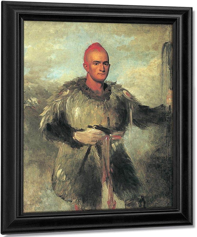 Theodore Burr Catlin, In Indian Costume By George Catlin - Image 6