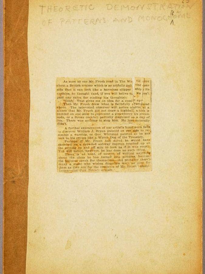 Theoretic Demonstration, Study Folder For Book Concealing Coloration In The Animal Kingdom By Abbott Handerson Thayer - Image 5