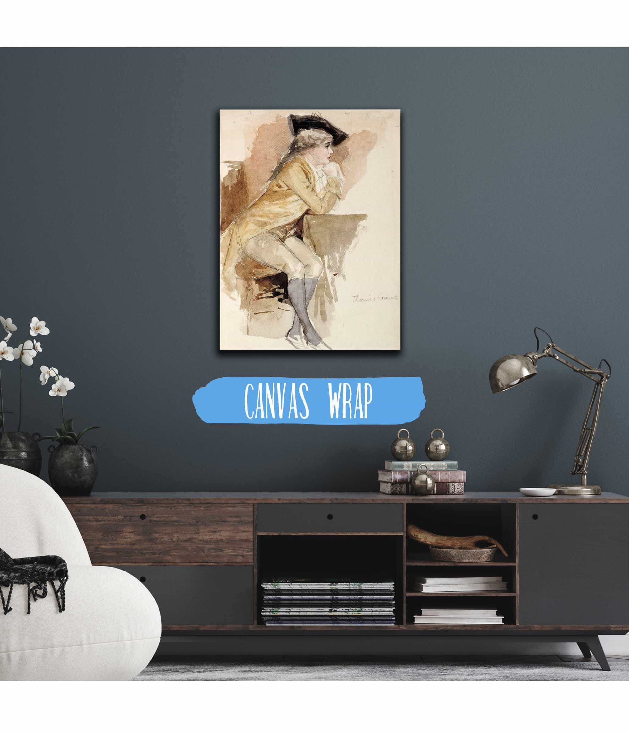 Therese Lainville Dressed As In The Th Century by Albert Edelfelt - Image 3