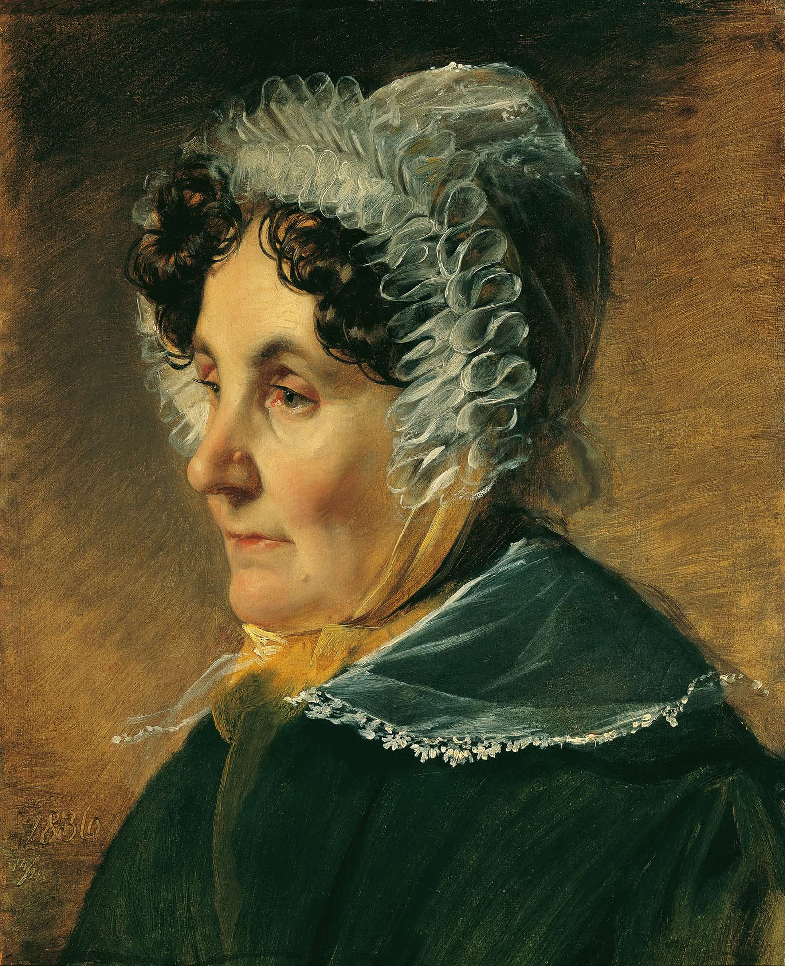 Theresia Amerling Mutter Des Kunstlers by Friedrich Von Amerling