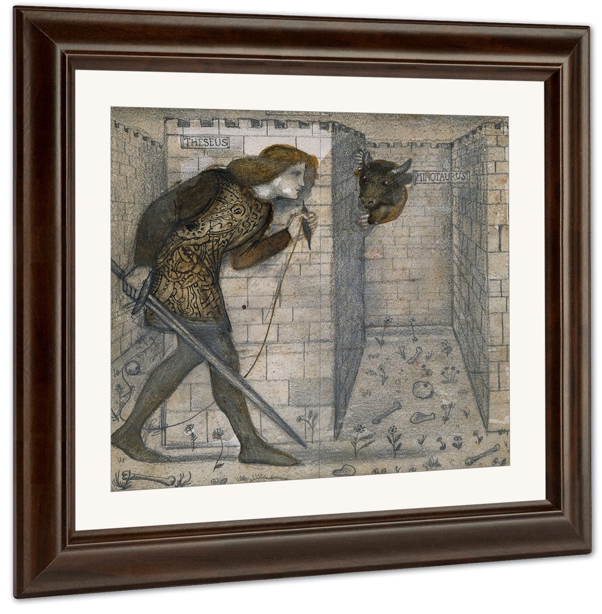 Theseus And The Minotaur 1861 By Edward Burne Jones - Image 3