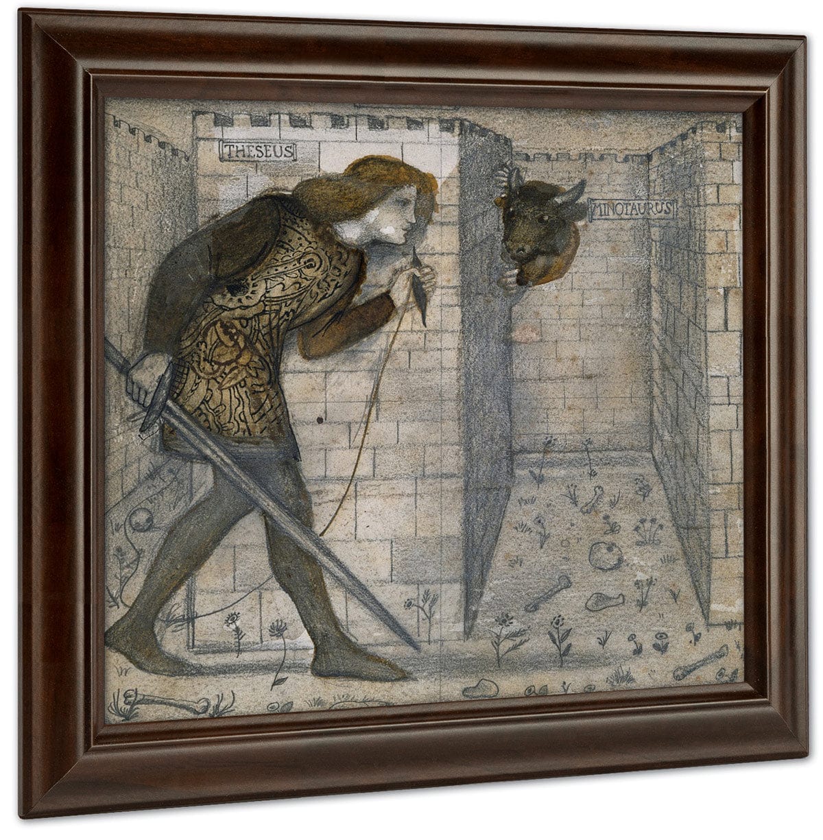 Theseus And The Minotaur 1861 By Edward Burne Jones - Image 4
