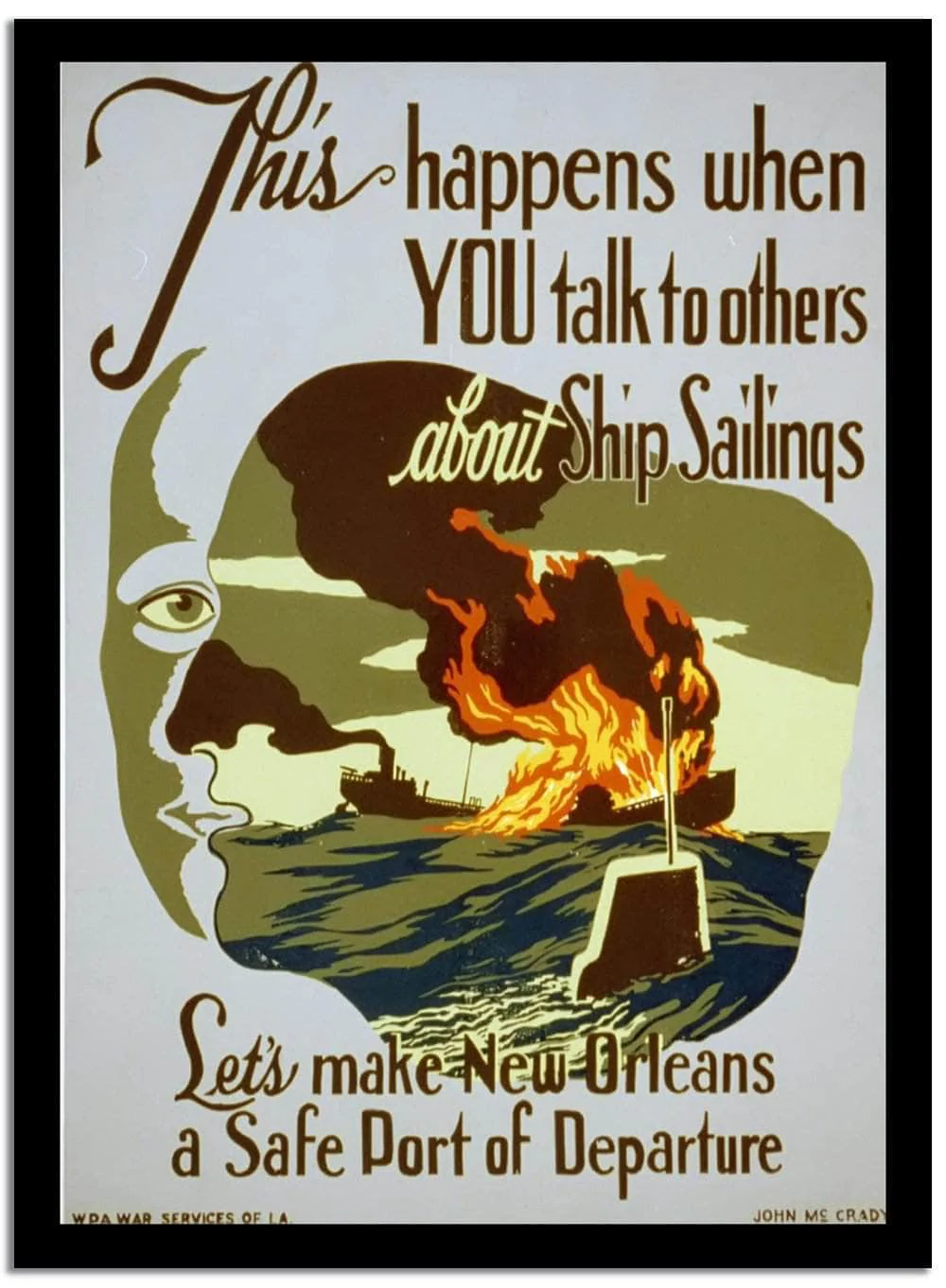 This Happens When You Talk To Other About Ship Sailinqs Vintage Poster - Image 2