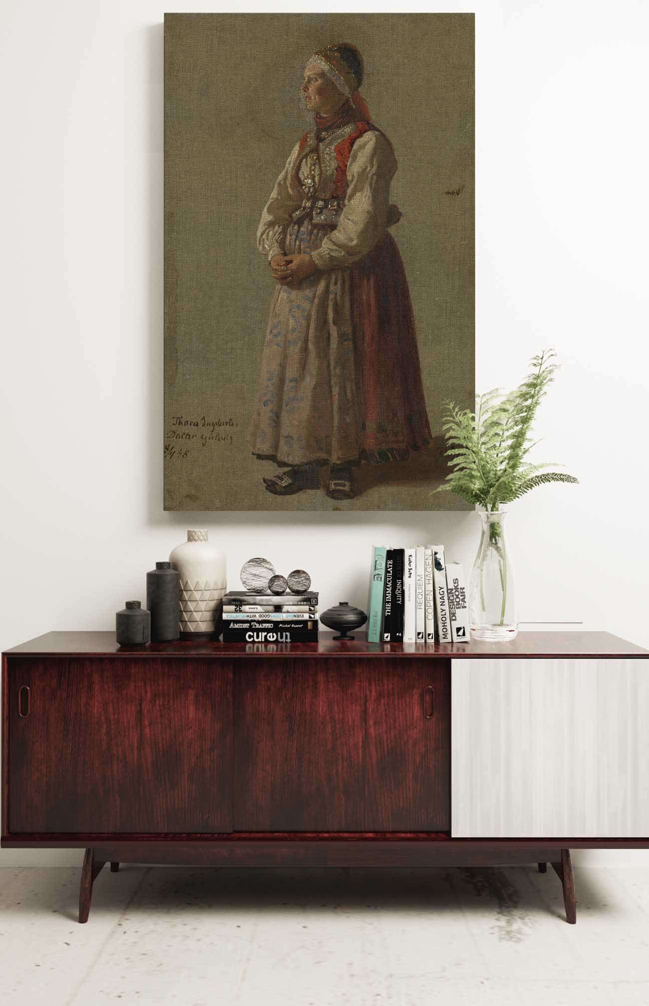 Thora Ingebretsdatter Gulsvig by Adolph Tidemand - Image 2