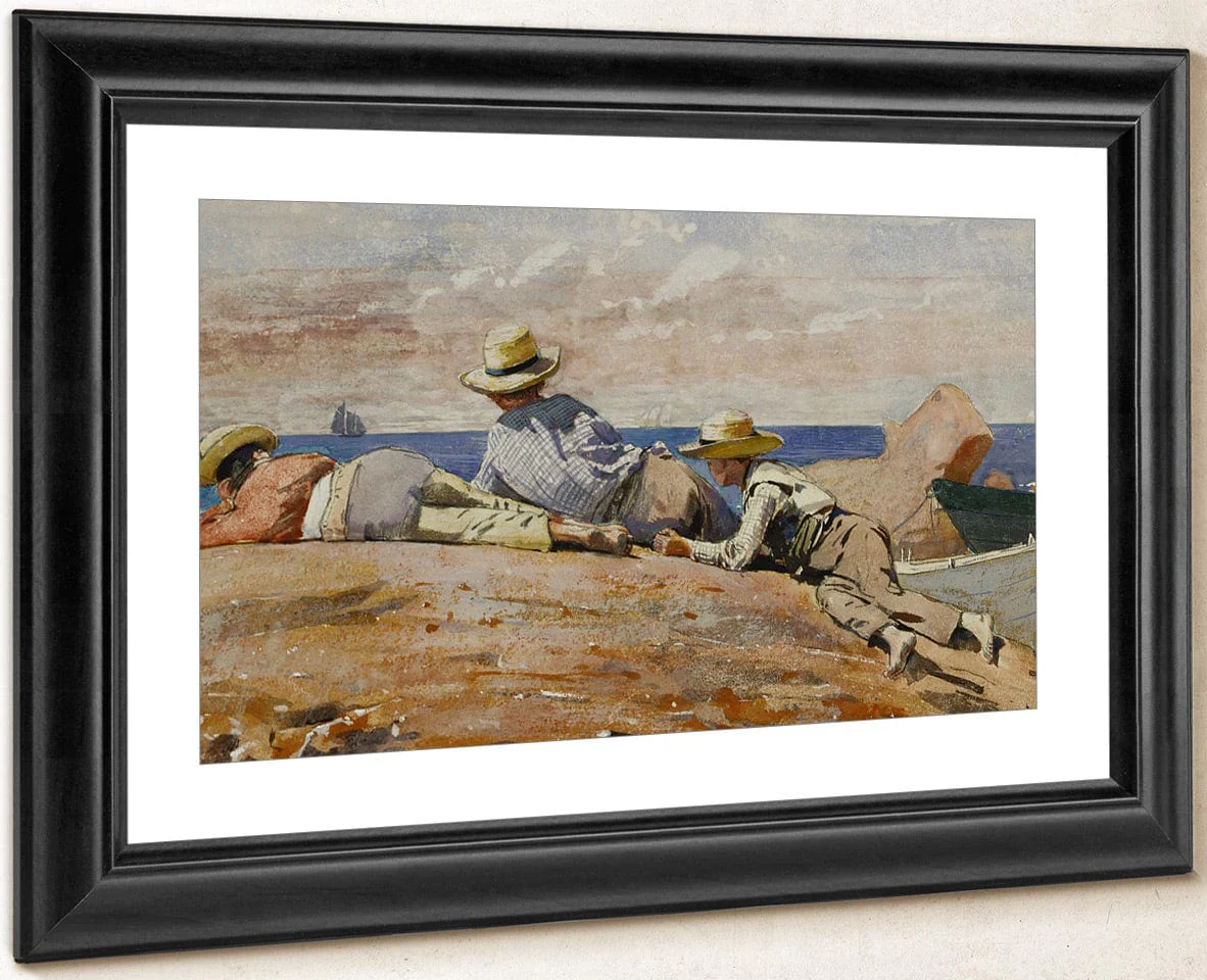 Three Boys On The Shore By Winslow Homer - Image 4
