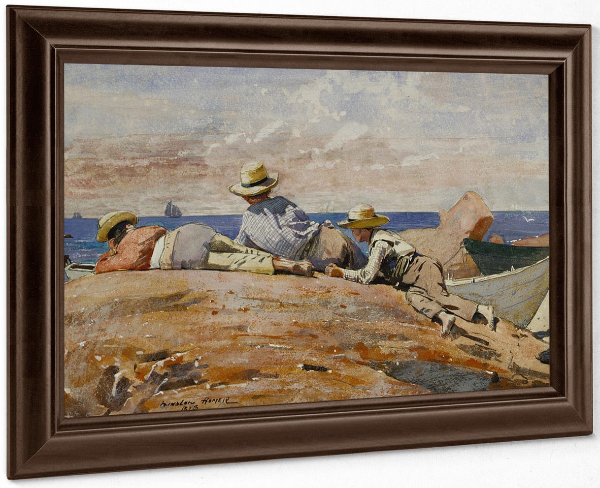 Three Boys On The Shore By Winslow Homer - Image 6