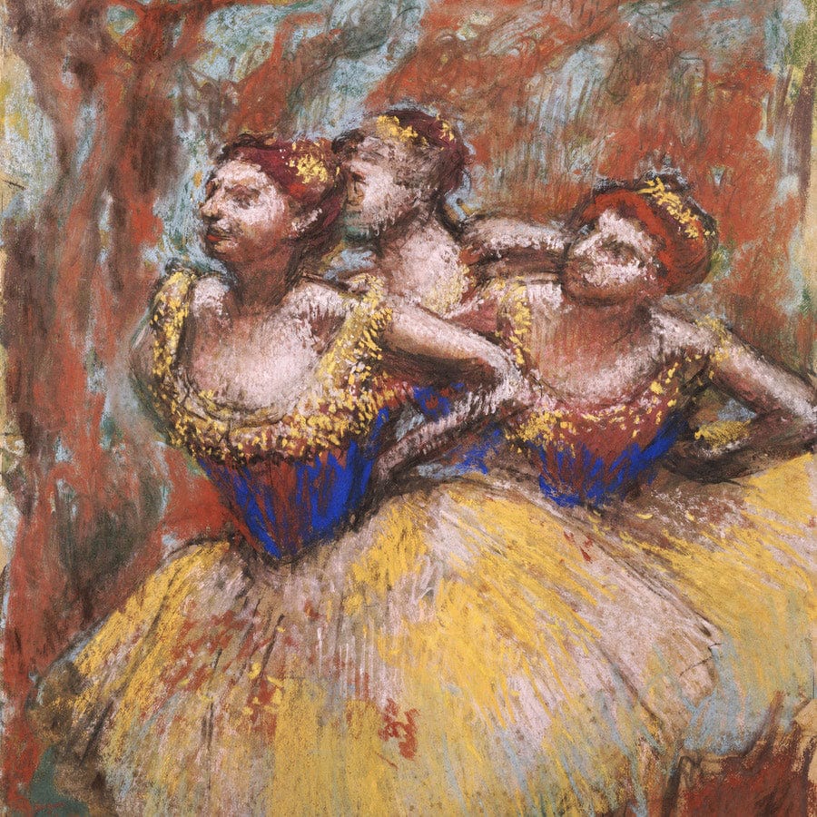 Three Dancers (Yellow Skirts, Blue Blouses) By Edgar Degas - Image 5