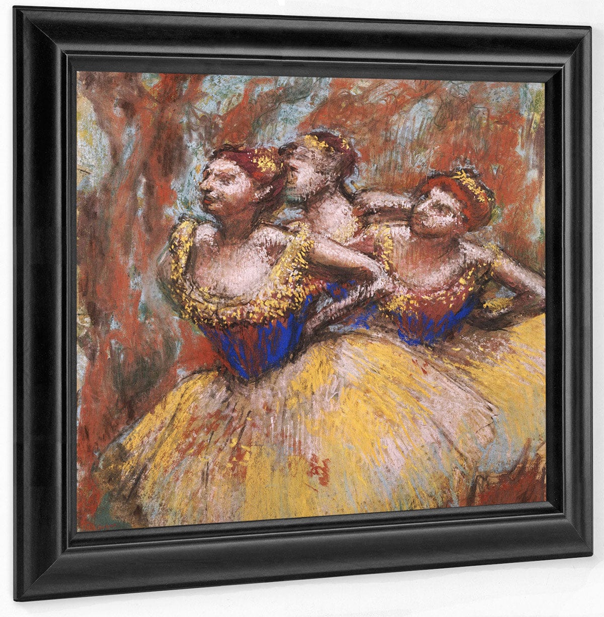 Three Dancers (Yellow Skirts, Blue Blouses) By Edgar Degas - Image 6