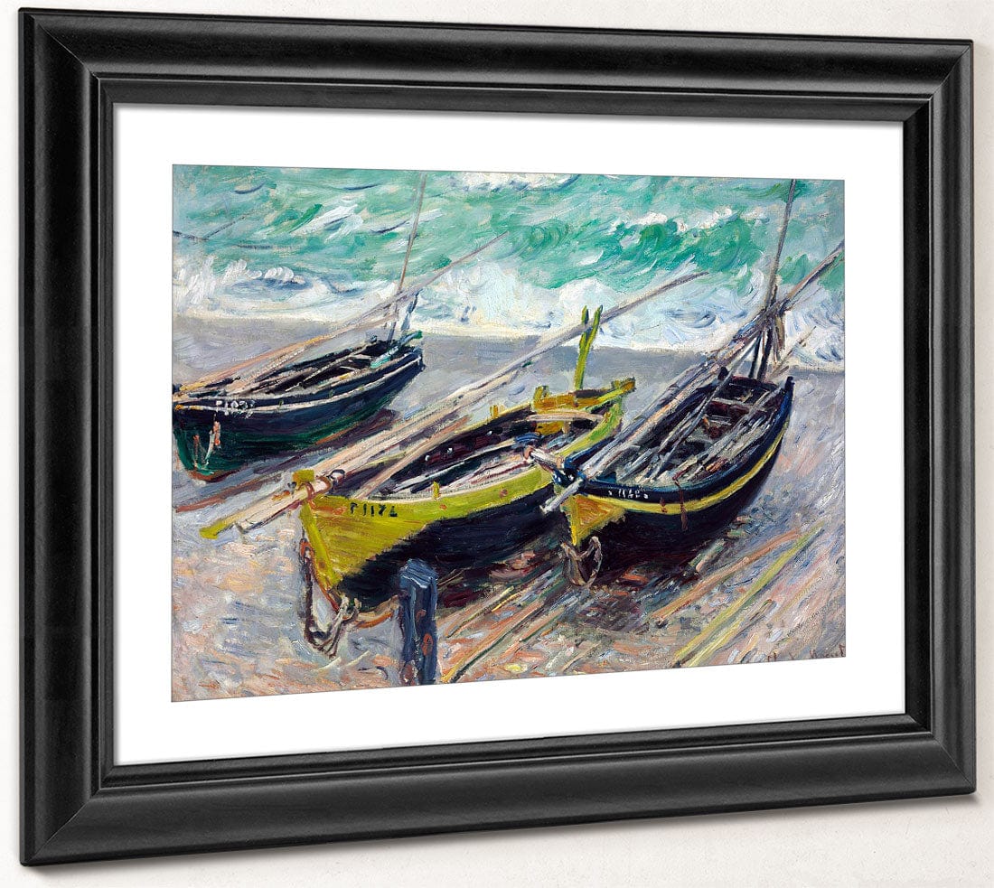 Three Fishing Boats By Claude Monet - Image 4