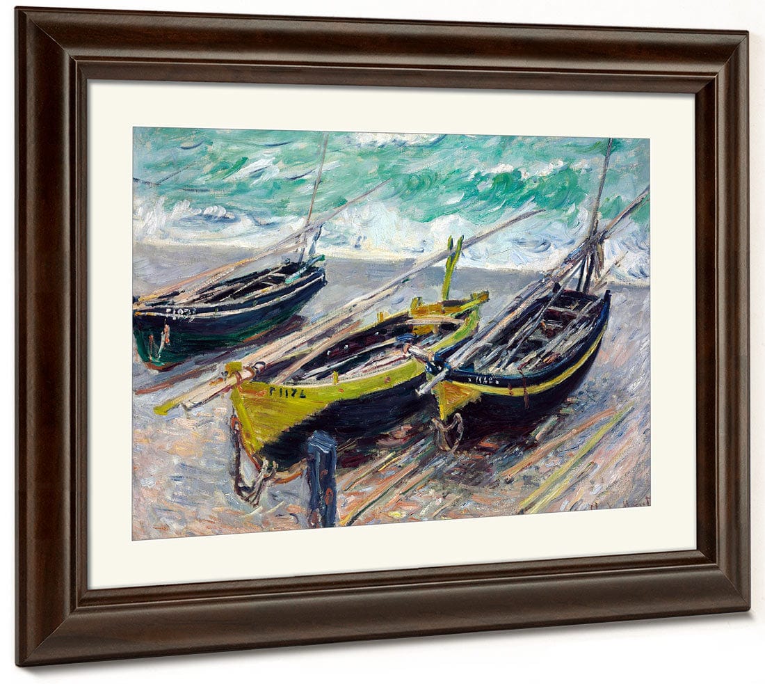Three Fishing Boats By Claude Monet - Image 5