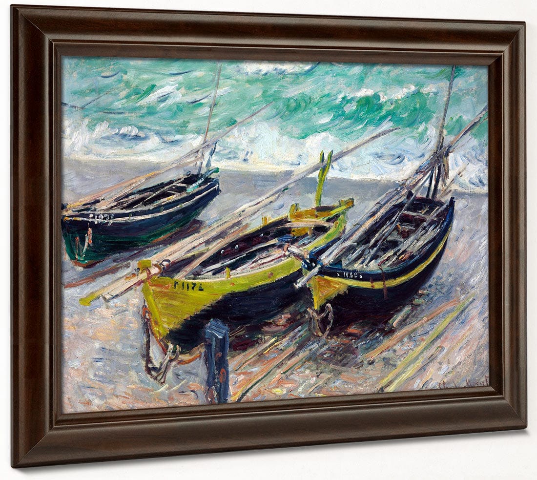 Three Fishing Boats By Claude Monet - Image 6