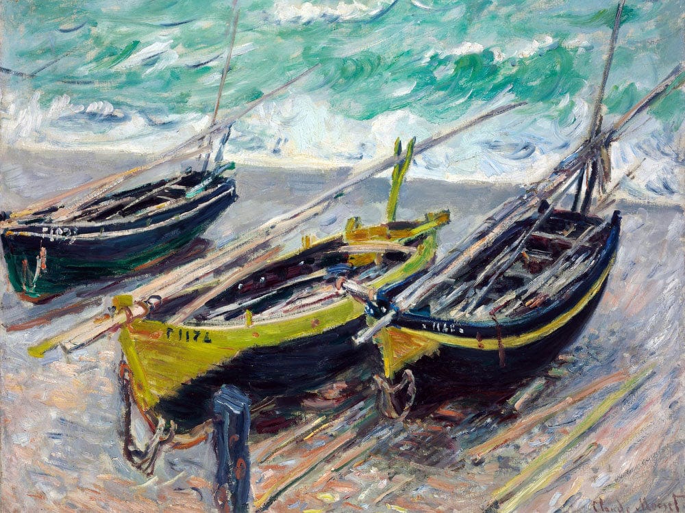 Three Fishing Boats By Claude Monet - Image 7
