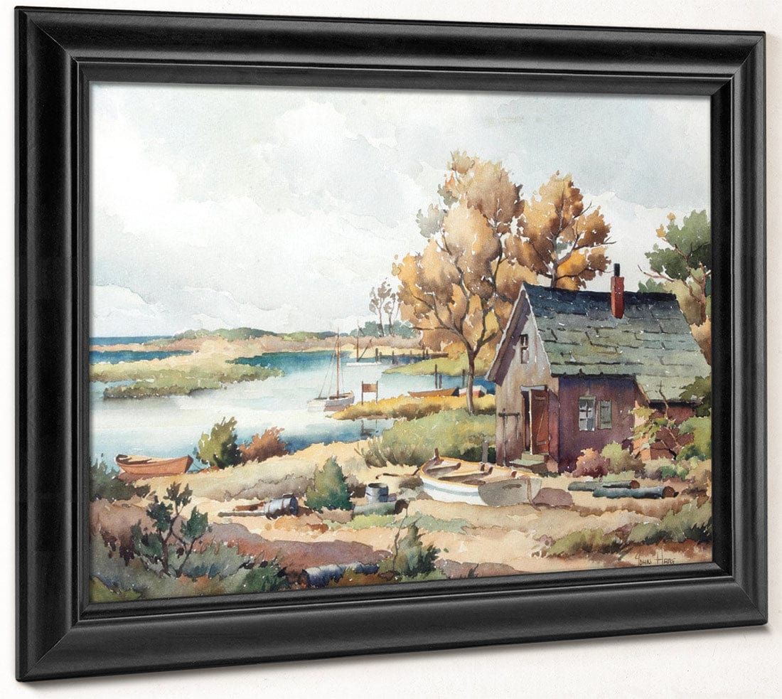 Three Mile Harbor, Long Island By John Knowles Hare - Image 6