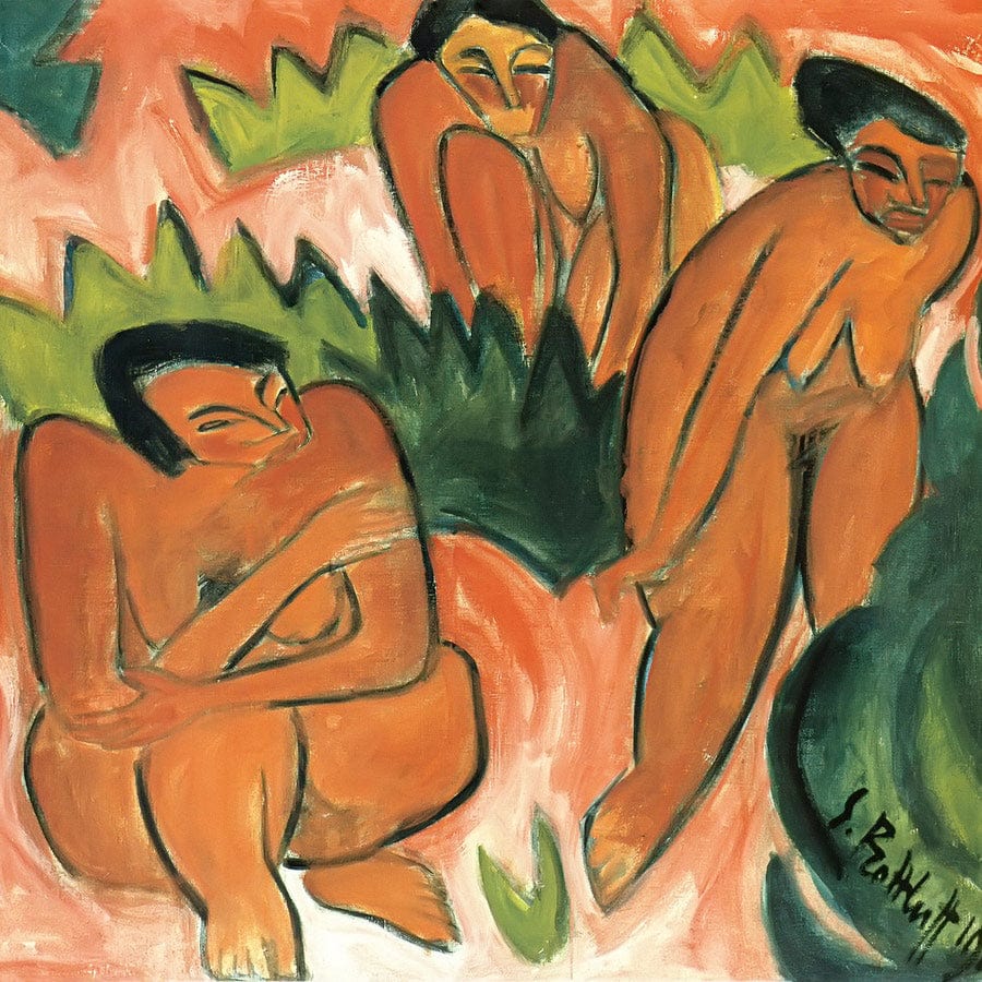 Three Nudes (Dune Picture From Nidden) M9 Karl Schmidt Rottluff - Image 5
