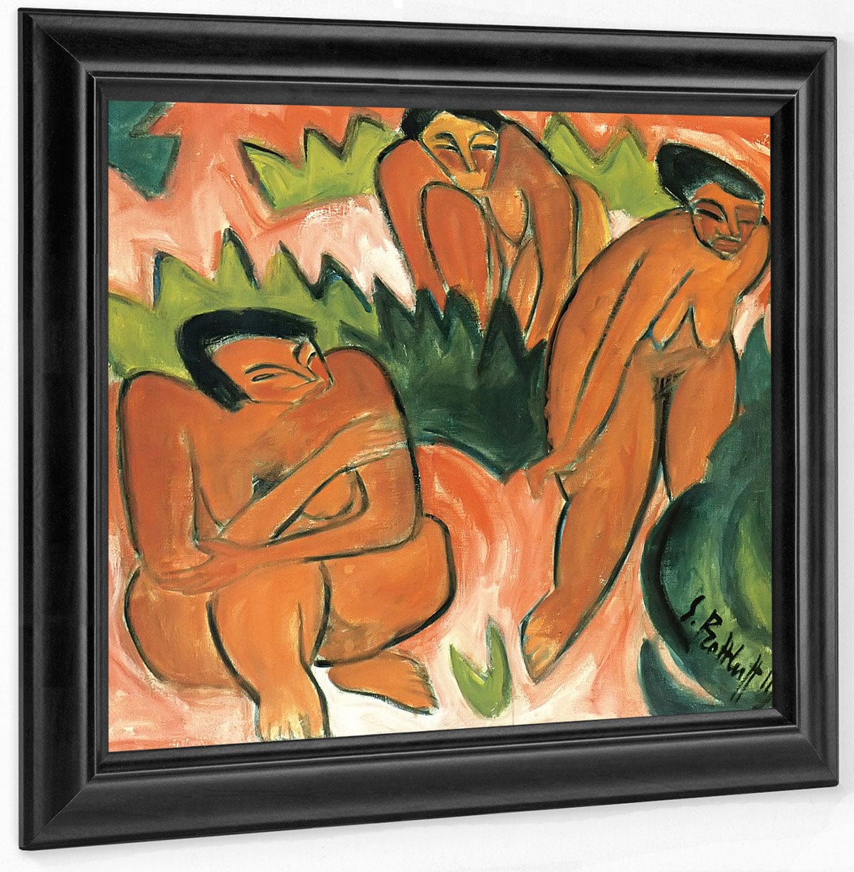 Three Nudes (Dune Picture From Nidden) M9 Karl Schmidt Rottluff - Image 6
