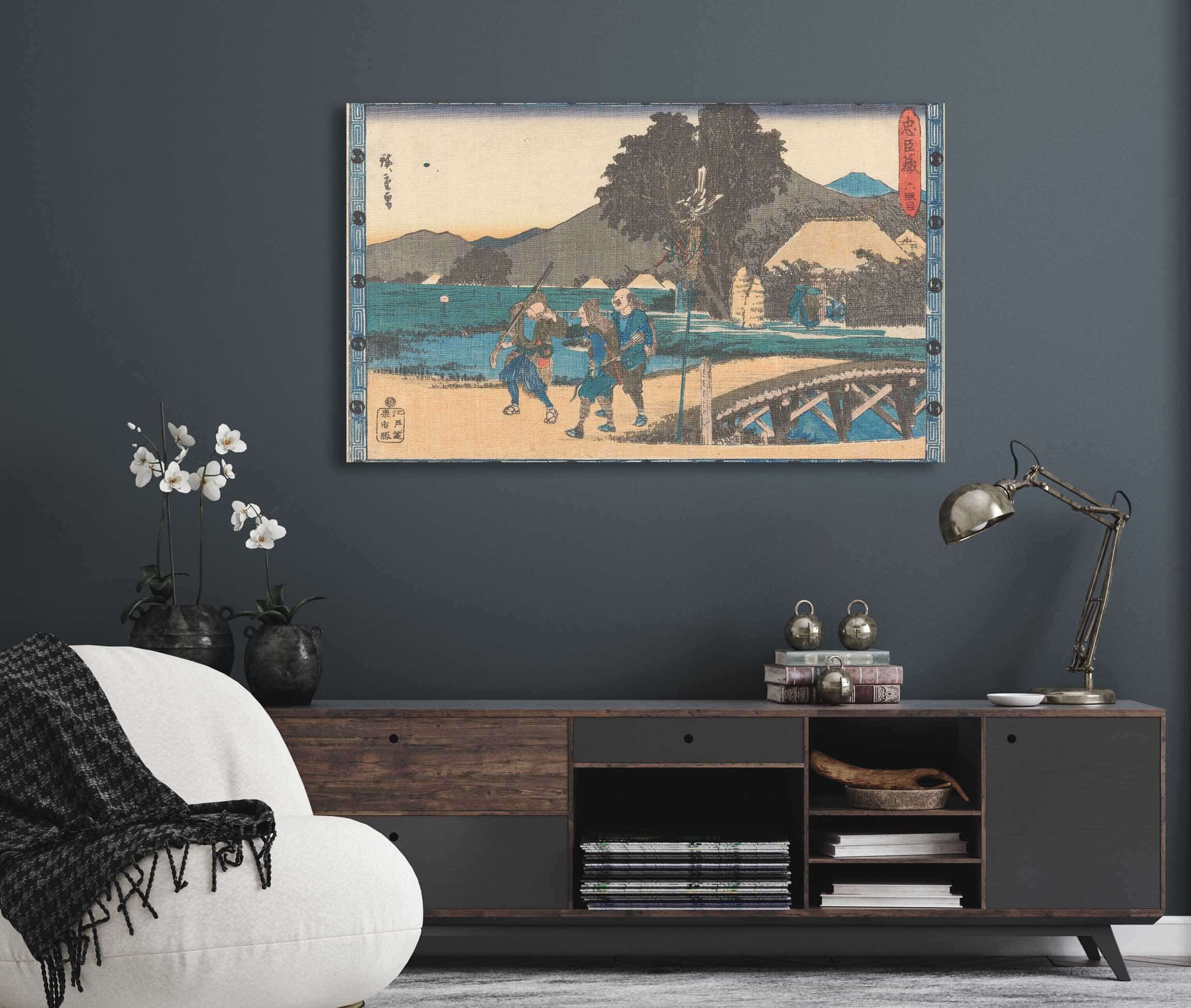 Three Ronin On Road by Ando Hiroshige - Image 5