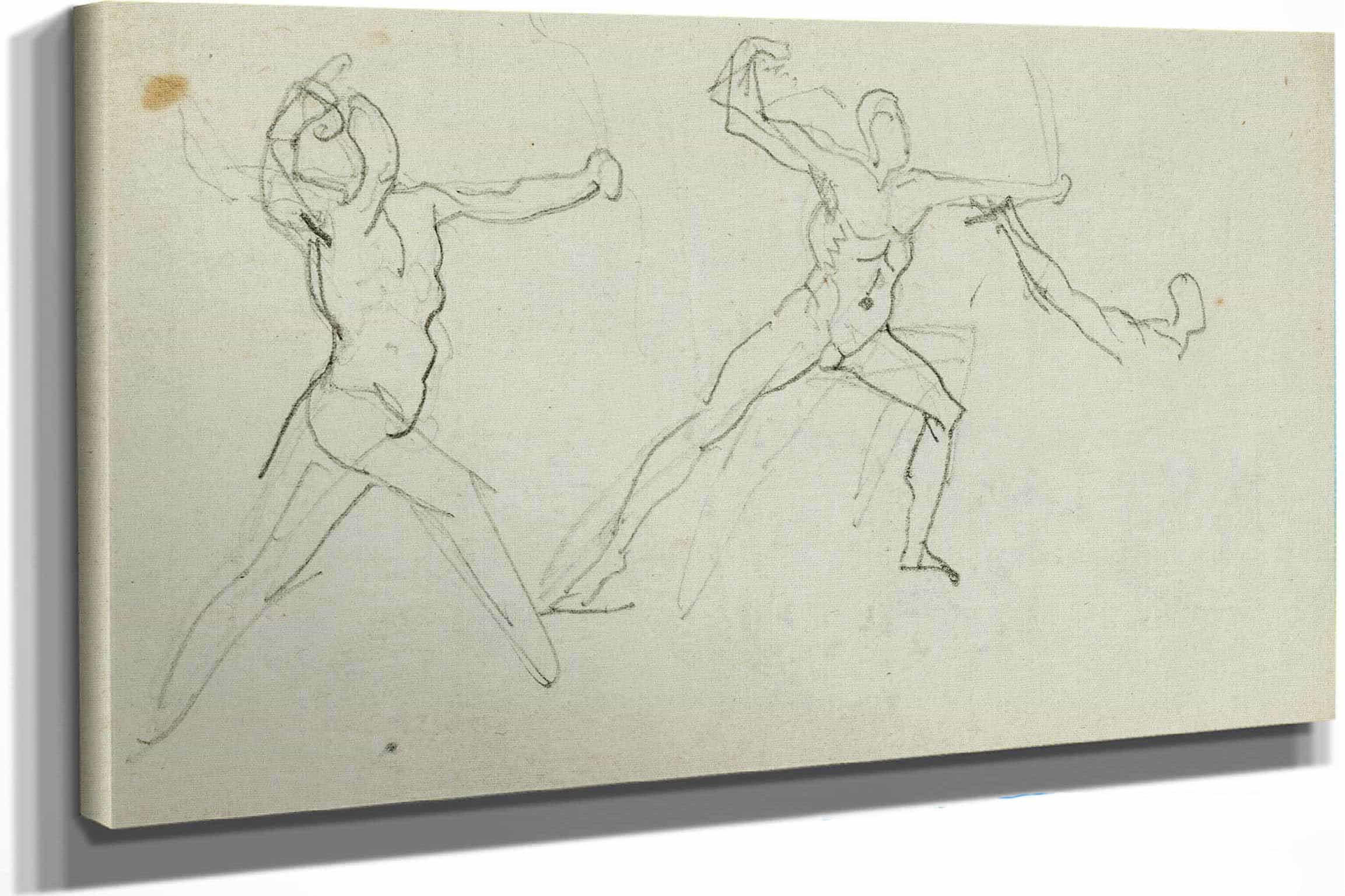 Three Studies Of A Bowman by Theodore Gericault