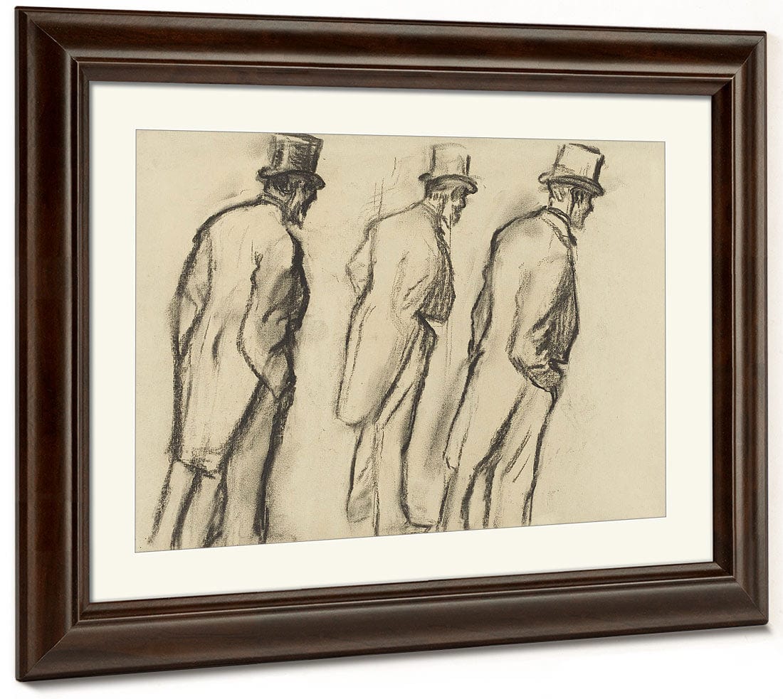 Three Studies Of Ludovic Halevy Standing By Edgar Degas - Image 5
