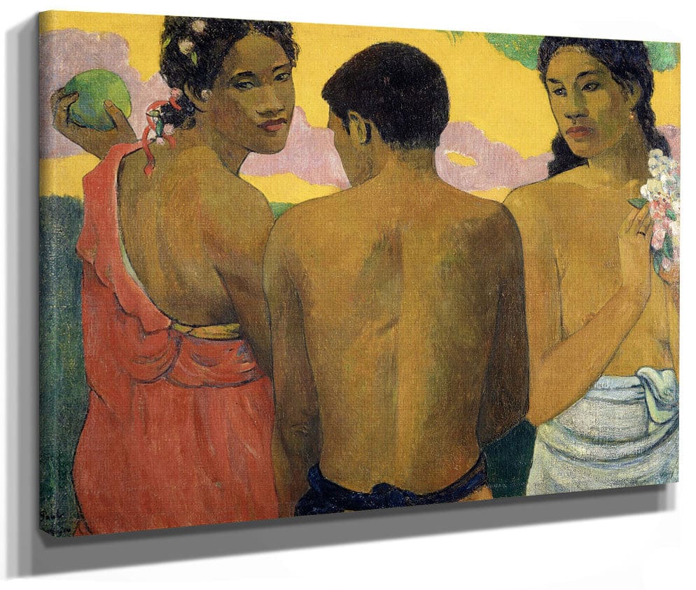 Three Tahitians By Paul Gauguin