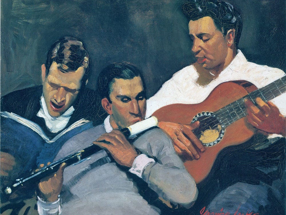 Three Top Sergeants 1925 By George Luks - Image 7