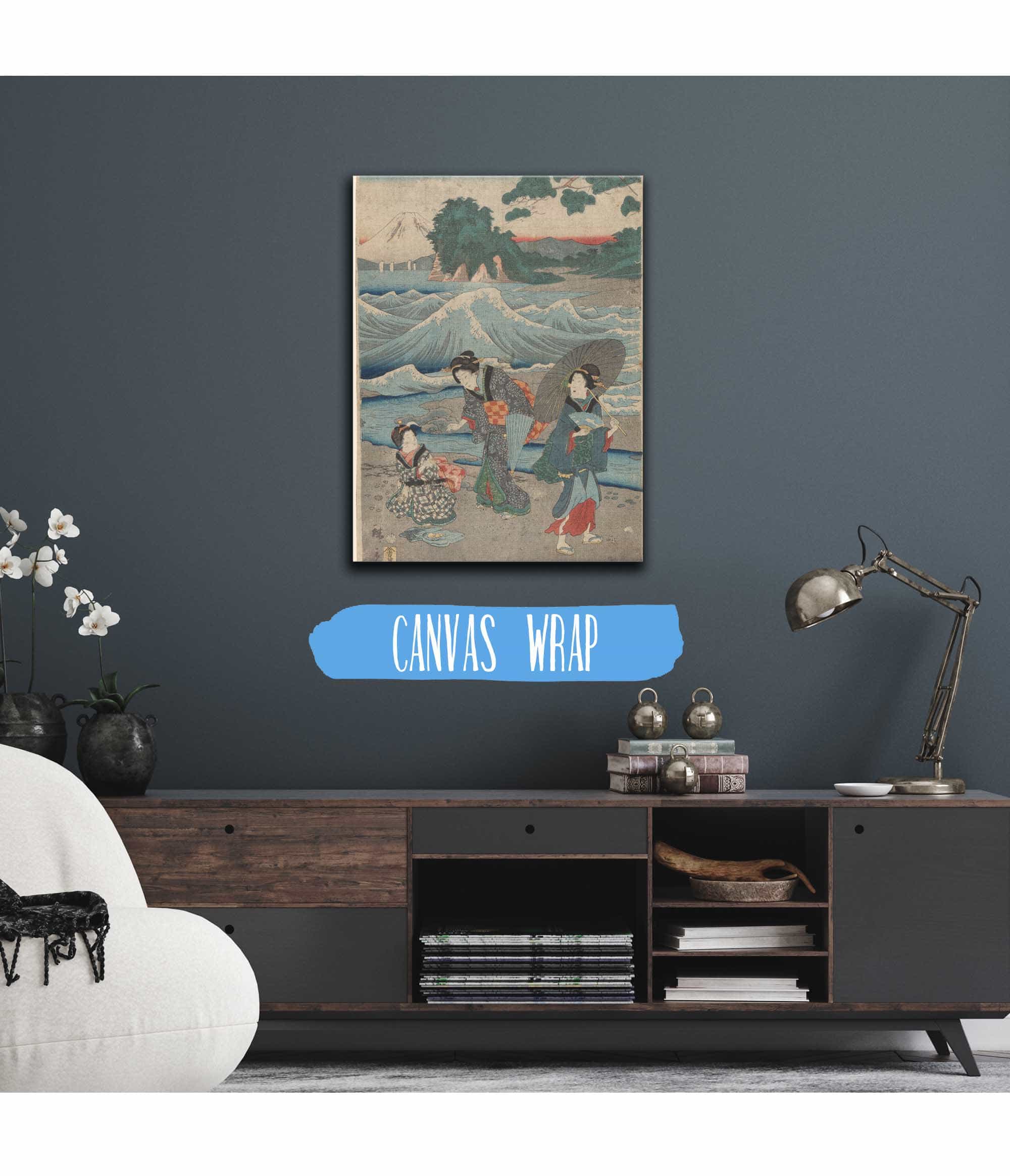 Three Women And Waves by Ando Hiroshige - Image 3