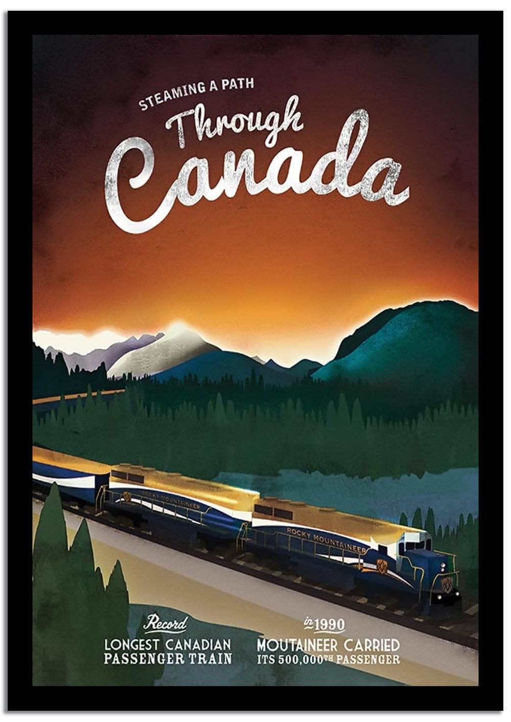 Through Canada Vintage Poster - Image 2