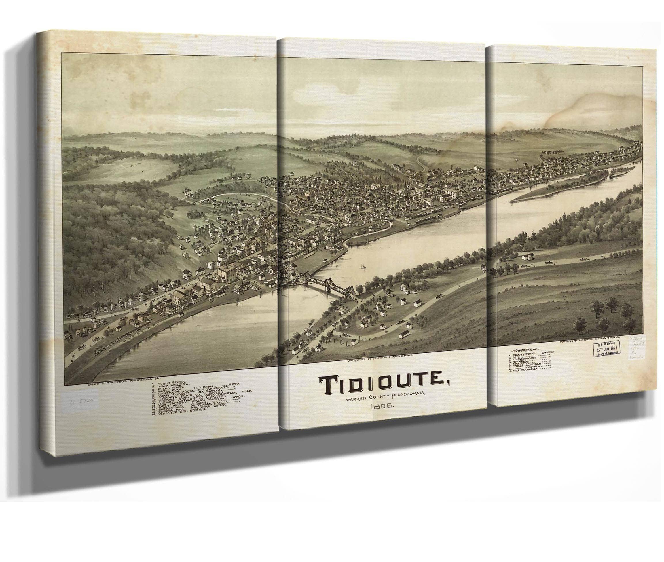 Tidioute Warren County Pennsylvania 1896 State Of Pennsylvania - Image 2