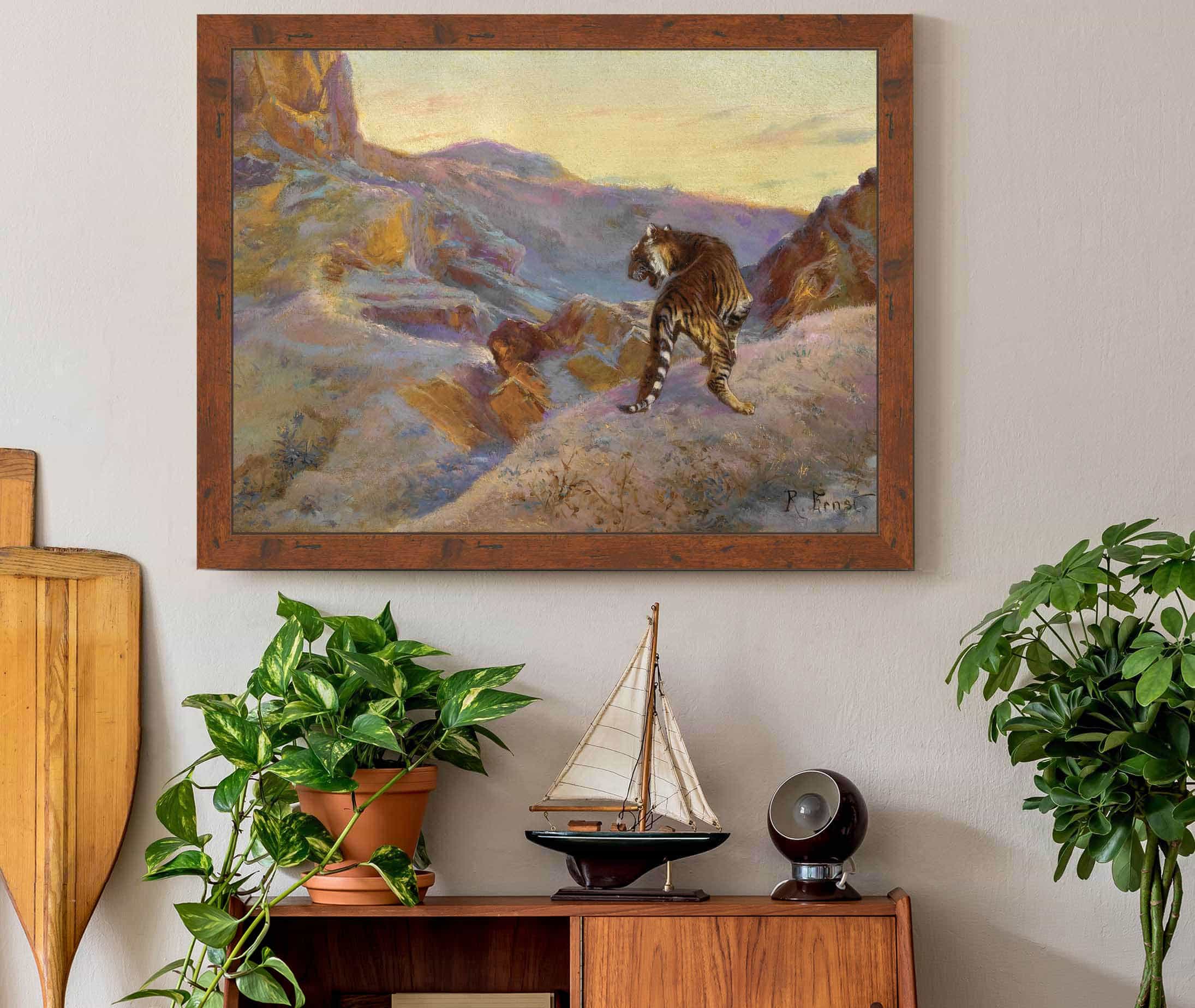Tiger In The Mountains by Rudolf Ernst - Image 3