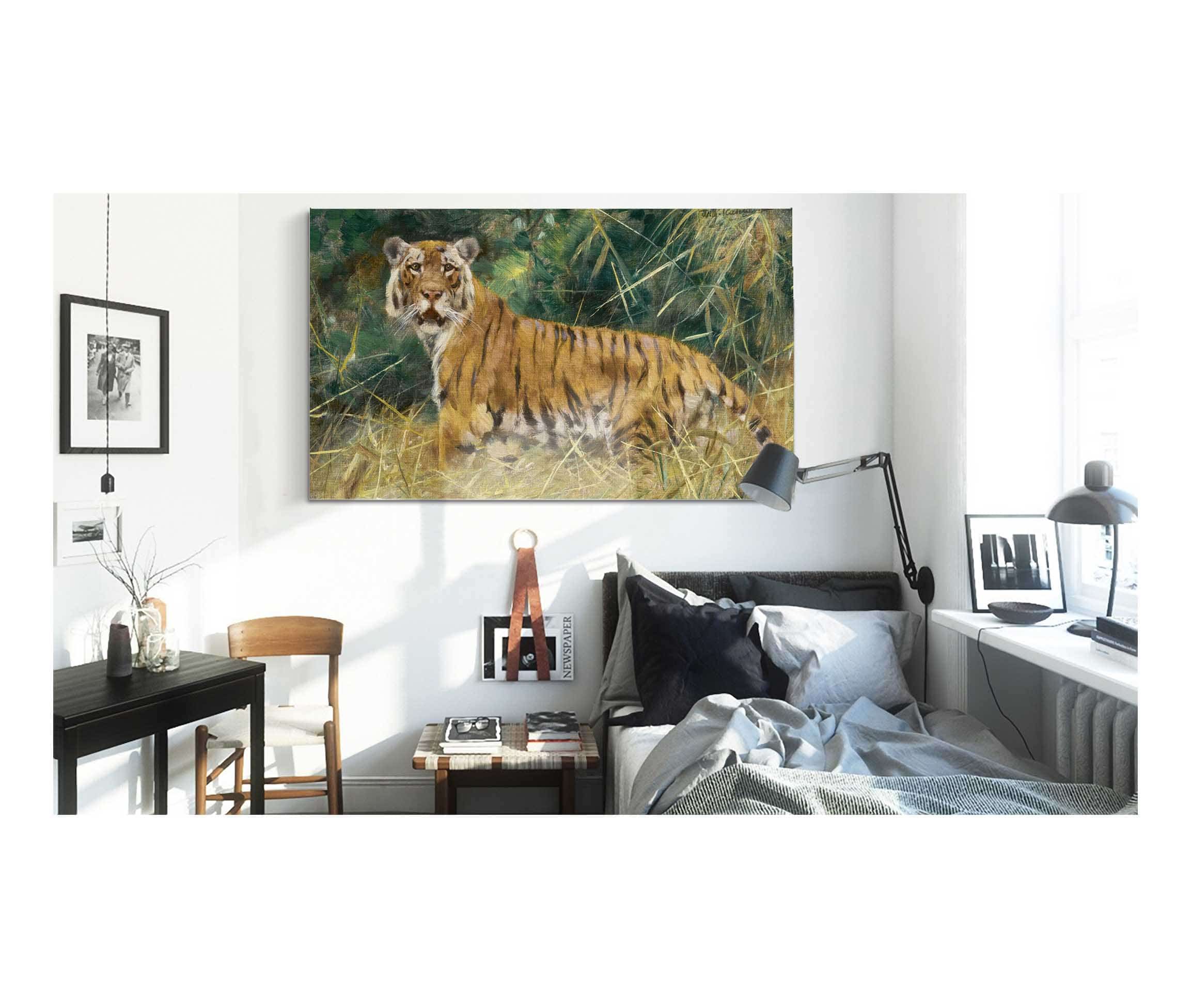 Tiger On The Alert by Wilhelm Kuhnert - Image 3