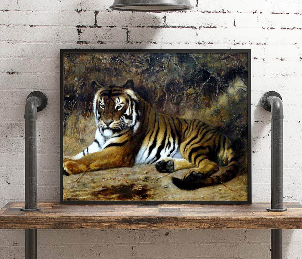 Tiger Painting Jean Leon Gerome Canvas Art - Image 4