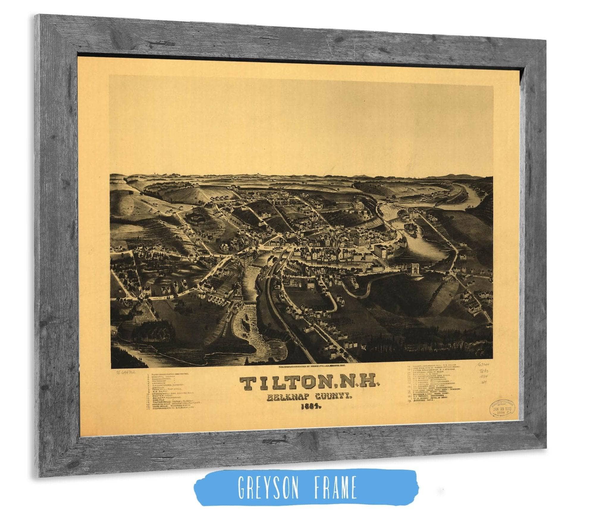 Tilton Nh Belknap County 1884 State of New Hampshire - Image 6