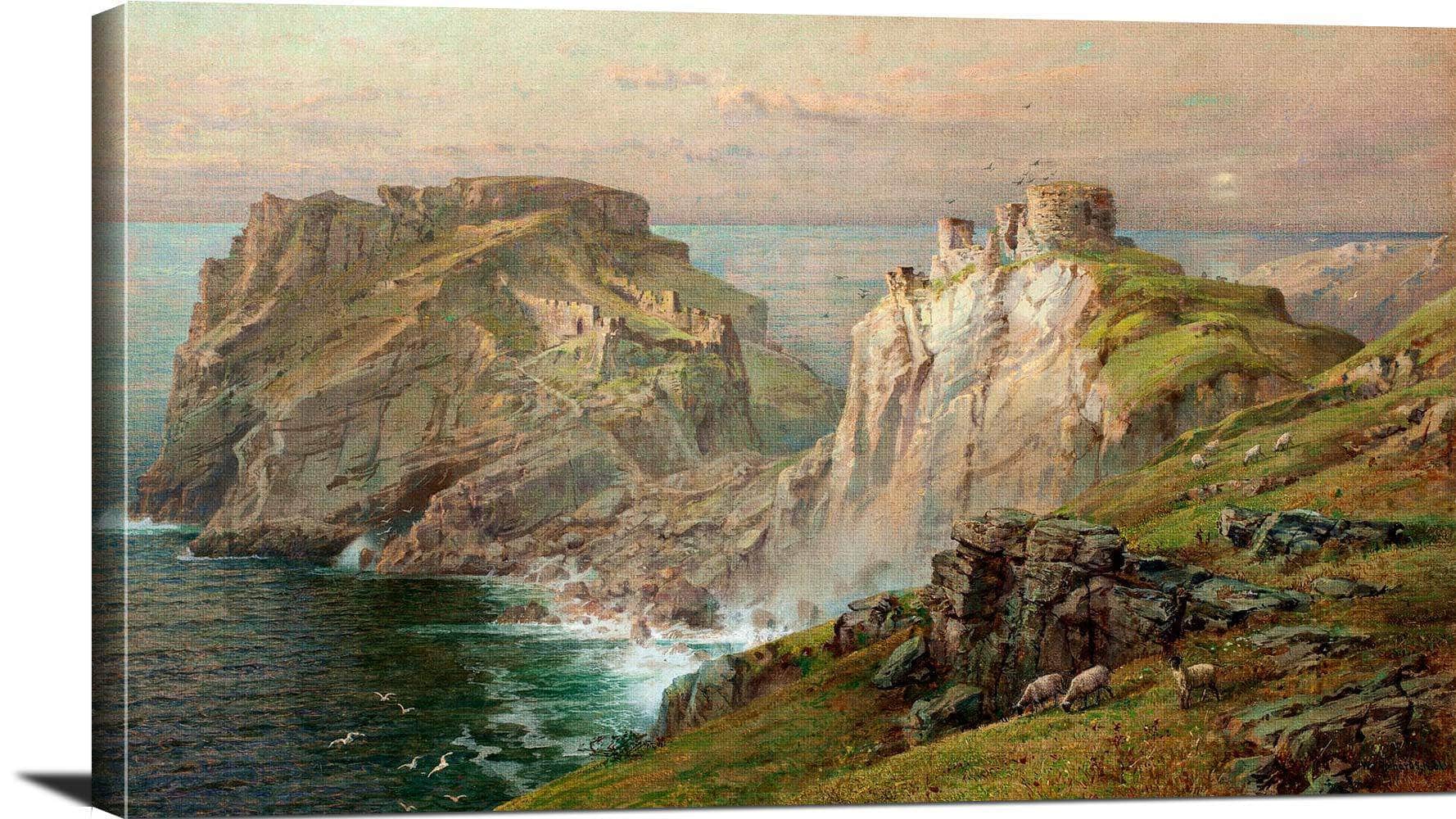 Tintagel Painting William Trost Richards Canvas Art - Image 3
