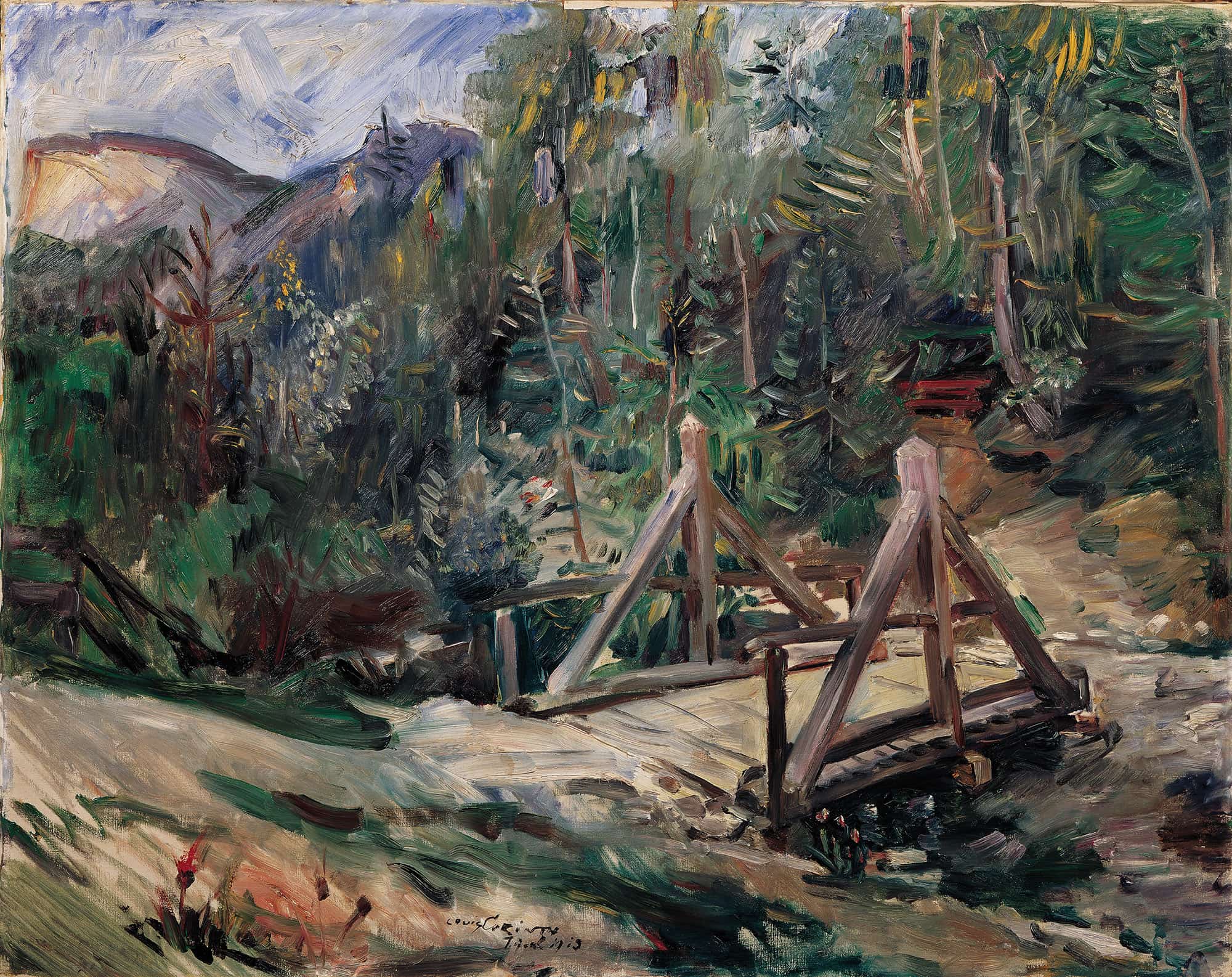 Tiroler Landschaft Mit Brucke by Lovis Corinth