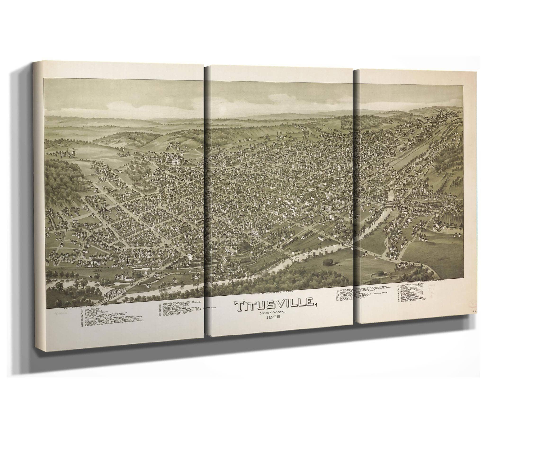 Titusville Pennsylvania 1896 State Of Pennsylvania - Image 2
