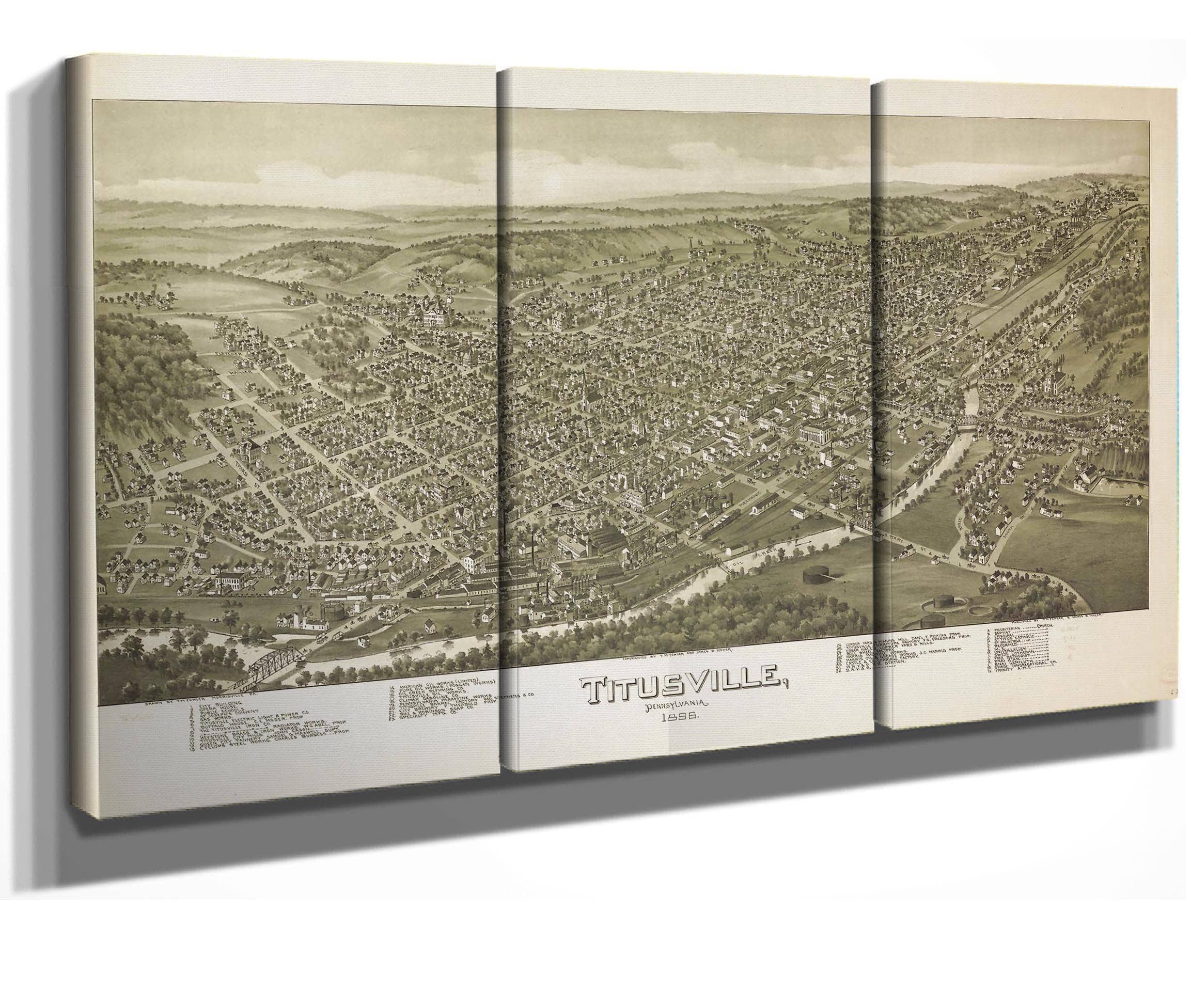 Titusville Pennsylvania 1896 State Of Pennsylvania - Image 7