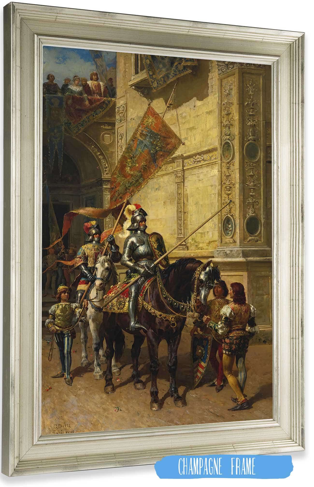 To The Joust by Cesare Auguste Detti