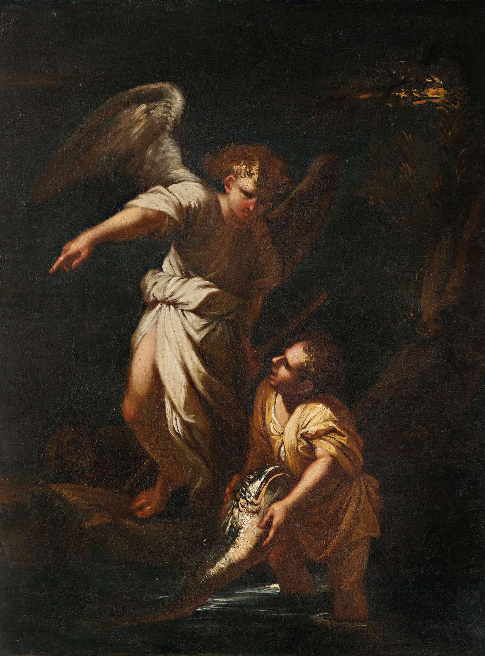 Tobias And The Angel by Salvator Rosa - Image 2