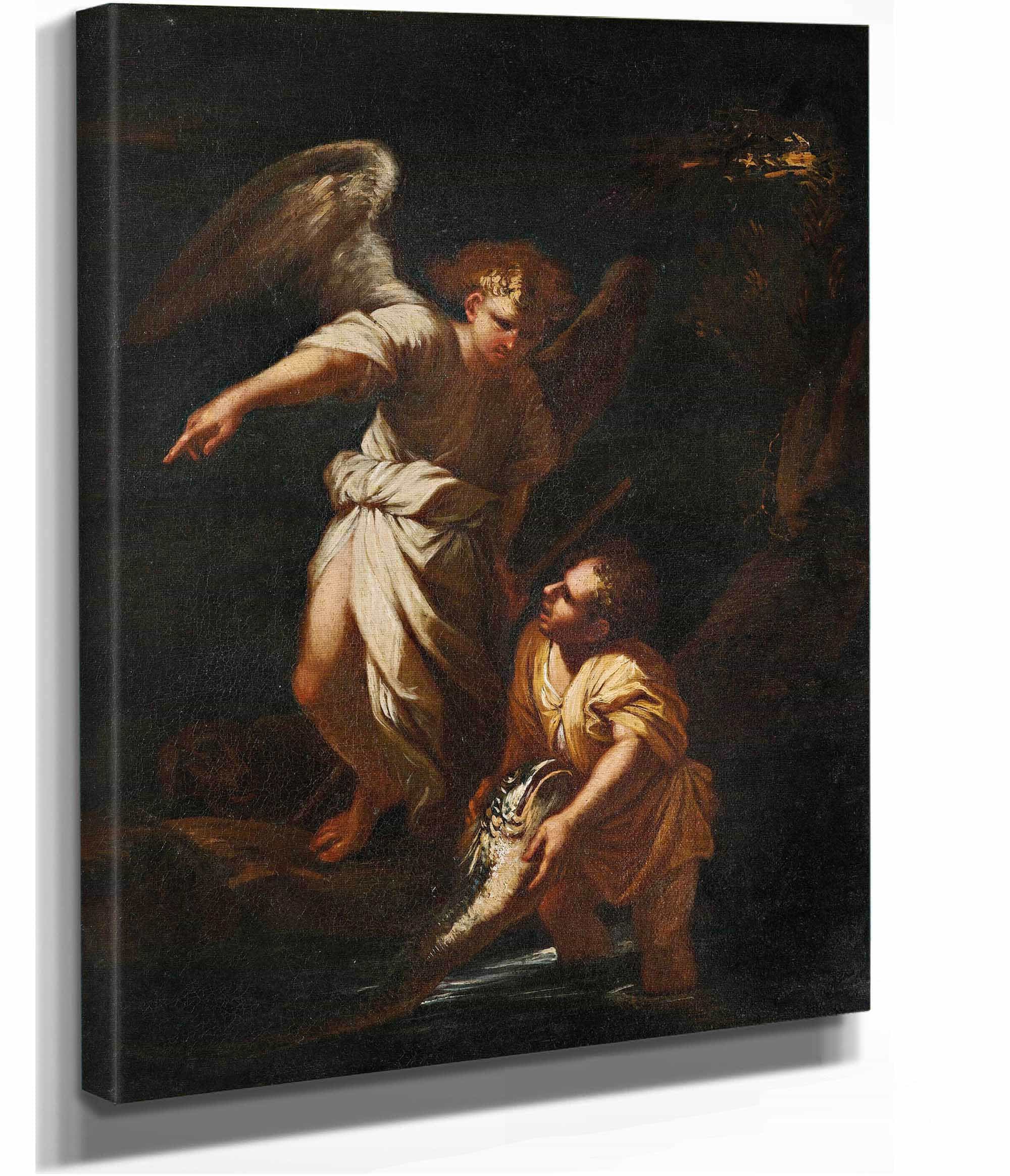 Tobias And The Angel by Salvator Rosa - Image 4