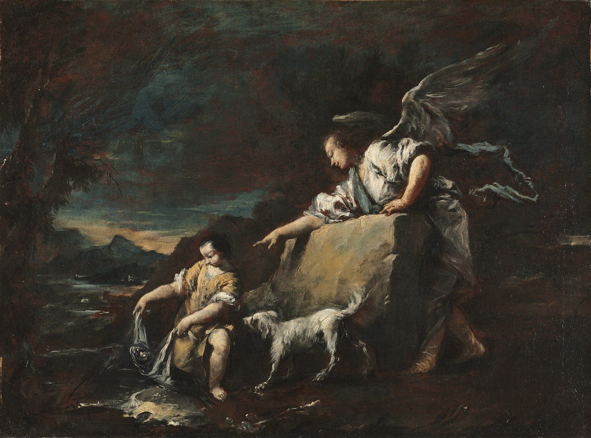 Tobias And The Angel S by Francesco Guardi - Image 2