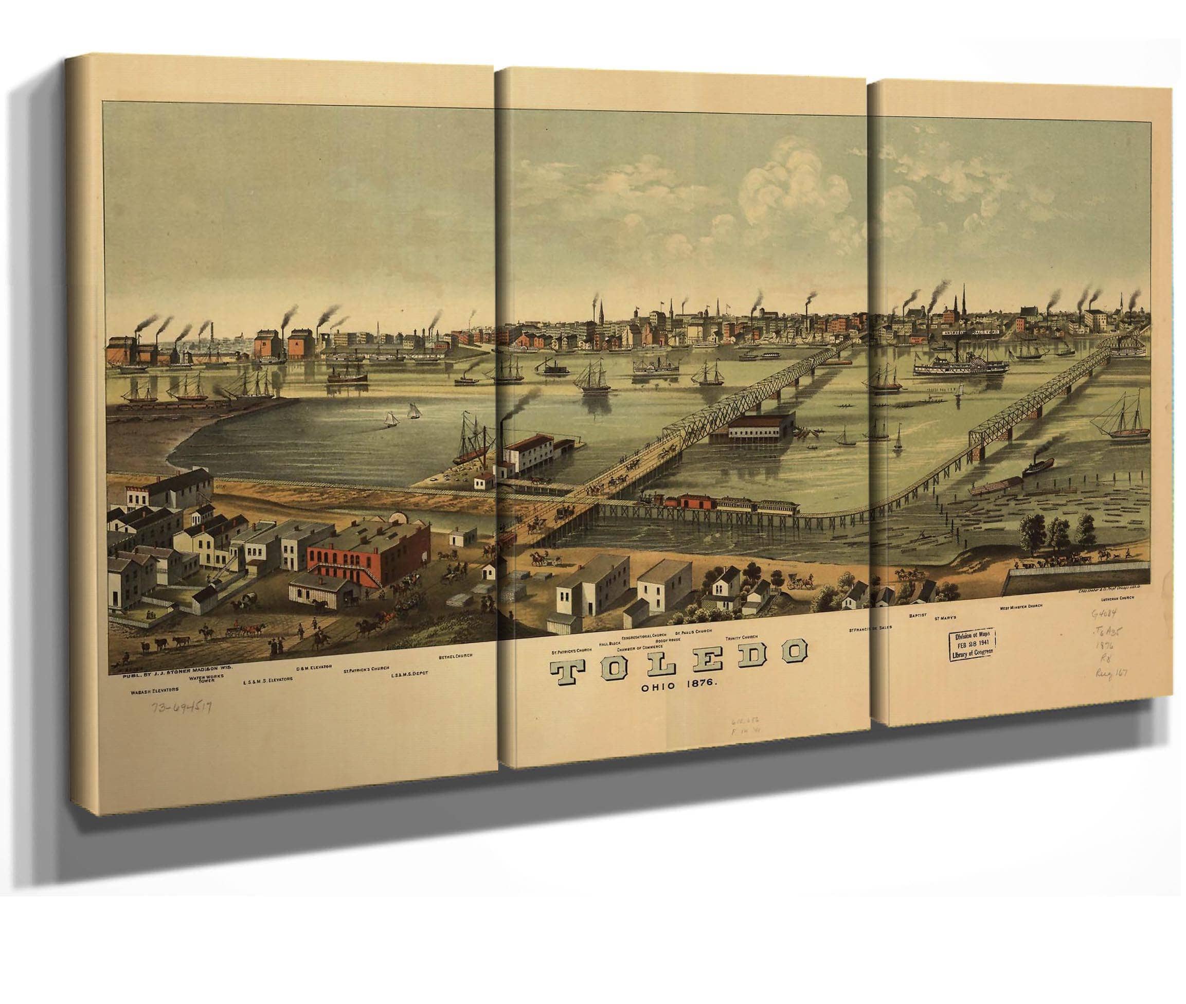 Toledo Ohio 1876 State Of Ohio - Image 2