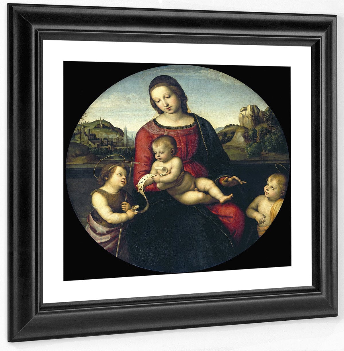 Tondo Of The Virgin And Child With John The Baptist And A Holy Boy (The Madonna Terrranuova) By Raphael - Image 2
