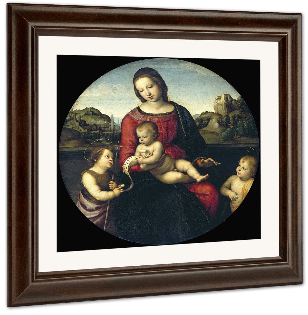 Tondo Of The Virgin And Child With John The Baptist And A Holy Boy (The Madonna Terrranuova) By Raphael - Image 3